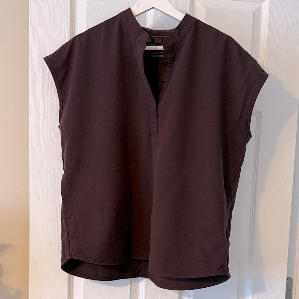 Figs Espresso Rafaela- Oversized Scrub Top
